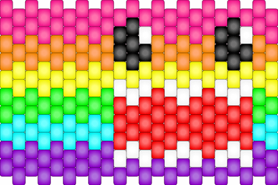 Domo cuff for small wrist - purple,orange,colorful,domo,rainbow,small wrist,remix