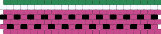 Watermelon - pink,watermelon,smallwrist,easy,red,green,white,black