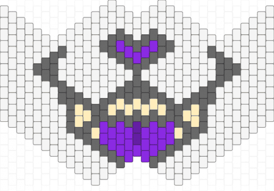 Mask recolor - white,gray,fursona,furry,purple,teeth,mask,light yellow