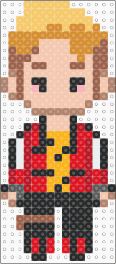 Kobra Kid - beige, orange, red, tan