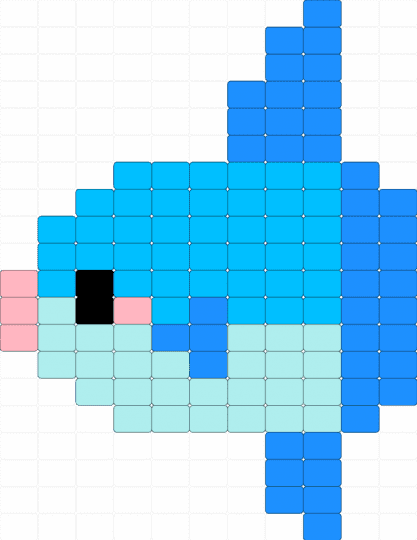 Mola mola - light blue,fish,ocean,mola mola,sunfish,kandi,sunfishmolamola,sea animals