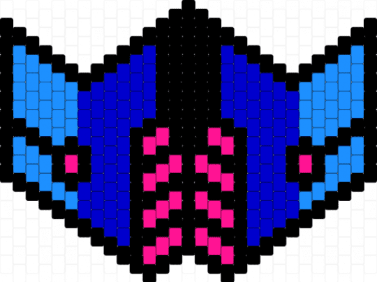 Tv girl mask 2 - purple,light blue