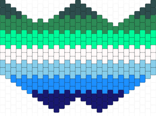 MLM mask - light blue,teal,green