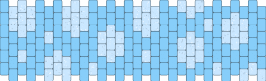 Simple 30x6 Bubble Cuff - light blue,white,cotdgeometricshapes,harukihasfangs,simple,beginner,2 color,30x6,bubbles,aqua