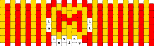 McDonalds Letter Bead 30 x 6 - yellow,red,mcdonalds,food,fast food,pop culture,im loving it,red and yellow,ketchup and mustard,condiments