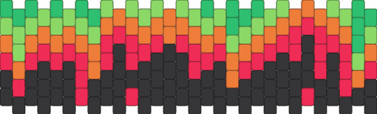 Neon Drip 30x6 Cuff - orange,red,harukihasfangs,drip,neon,palette,colorful,raver,watermelon