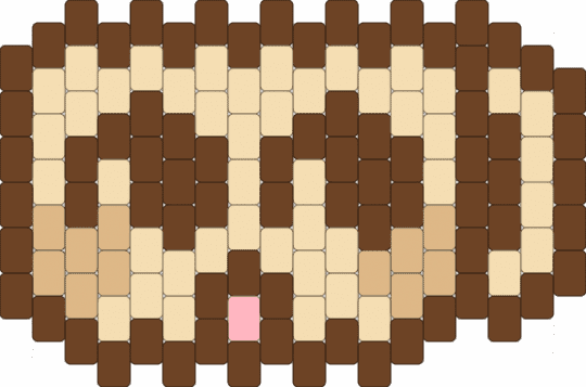 Shelly cuff - brown,beige