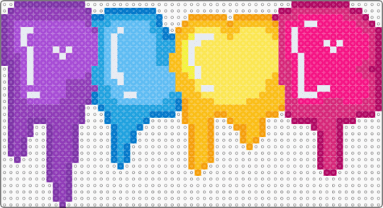 drippy PLUR - colorful, drippy, light blue, melting, pink, plur, purple, rainbow, yellow
