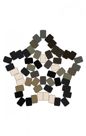 happy wolf star - beige, black, gray, wolf