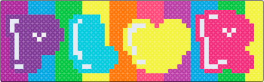 PLUR - pink,light blue,yellow,plur