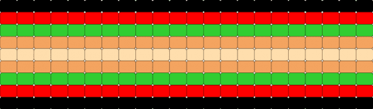 Tacocharic inspired ladder cuff! - bfdi, green, ii, inanimate insanity, ladder cuff, object show, orange, osc, red, taco, taco ii