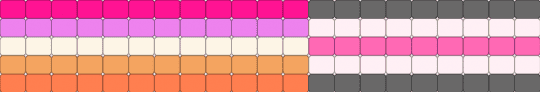 Muted Colors—Lesbian x Demigirl c - pink,orange,pride,lesbian,demigirl,ladder cuff