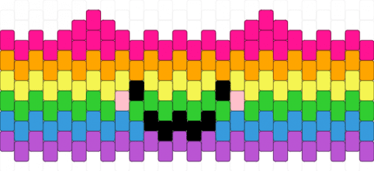 rainbow cat cuff - pink