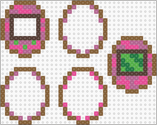 Bassie tamagatchi - tan,pink,bassie,basket,dandys world,easter,purple,brown