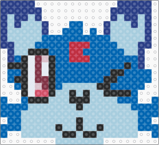 Eclipse dandys world pearler bead!! - blue, dandysworld, light blue, pearlerbeads, scene