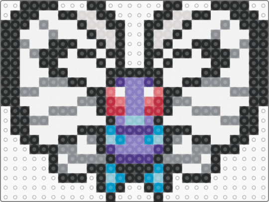 Butterfree - black,white,gray,pokemon,butterfree
