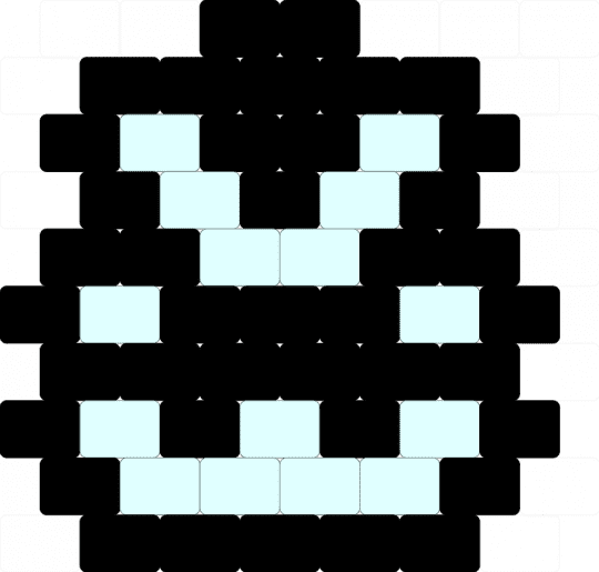 >:3 charm - black,white