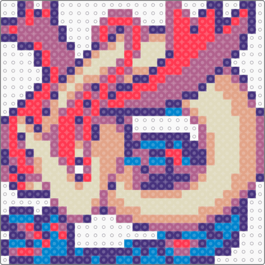milotic - purple,pink,beige