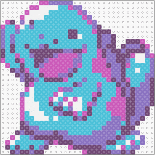 quagsire - pink,light blue