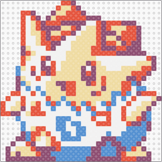 togepi - pink,red,beige
