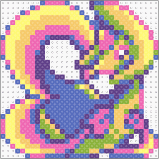 cresselia - pink,blue,yellow