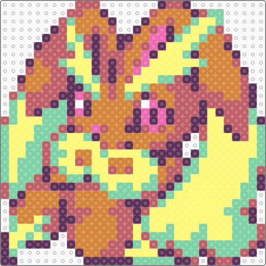 lopunny - red,yellow,orange
