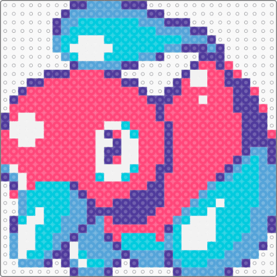 porygon 2 - light blue,red