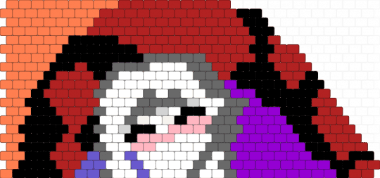 Pierrot from The Freak Circus - red,gray,orange