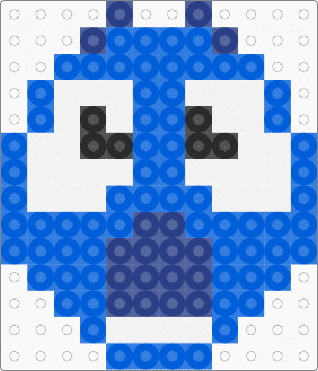 Face - blue,white,face,emoji,charm