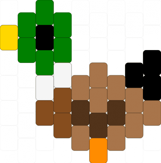 Mallard - animal, brown, cute, green, nature, orange, simple, tan, yellow