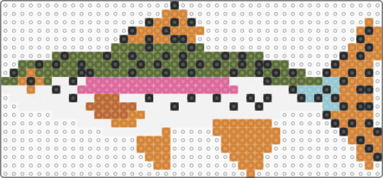 Rainbow trout - gold,orange,fish,green,pink,charm