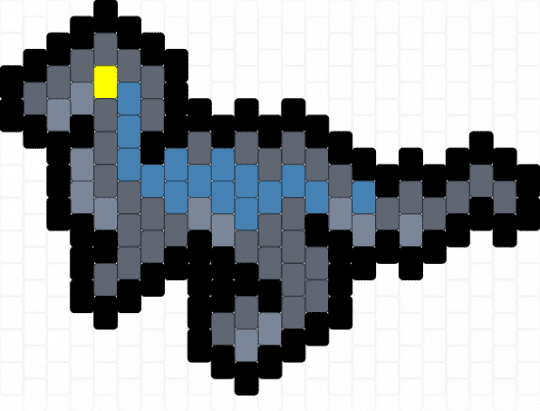 Blue charm - gray,blue,dinosaur,jurassic world,jurrasic,charm