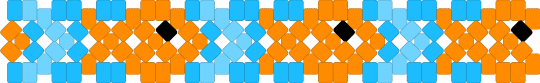 Fishy x-base - orange,light blue,fish,blue,water,x base