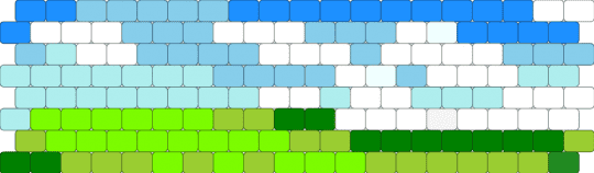 Windows 95 horizontal - light blue,green