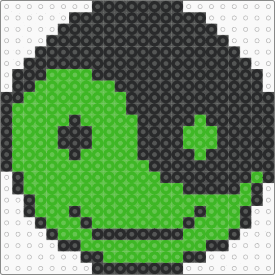Yin yang - black,green