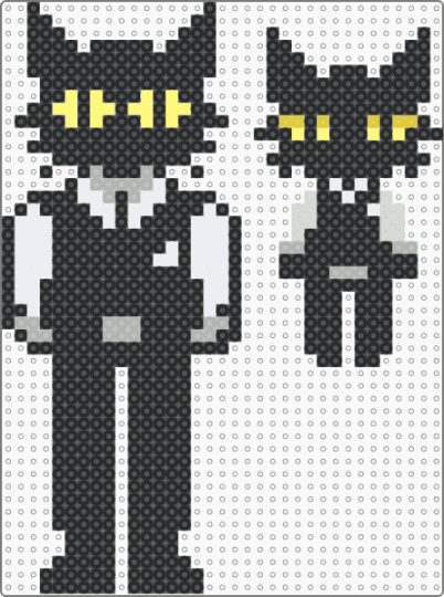 Secret Agent + Mini (Animal Hospital) - animal, animal hospital, beige, black, black cat, cat, yellow
