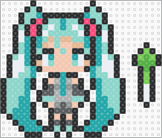 Miku and Leek - character, charm, hatsune miku, leek, light blue, miku, music, teal, vocaloid