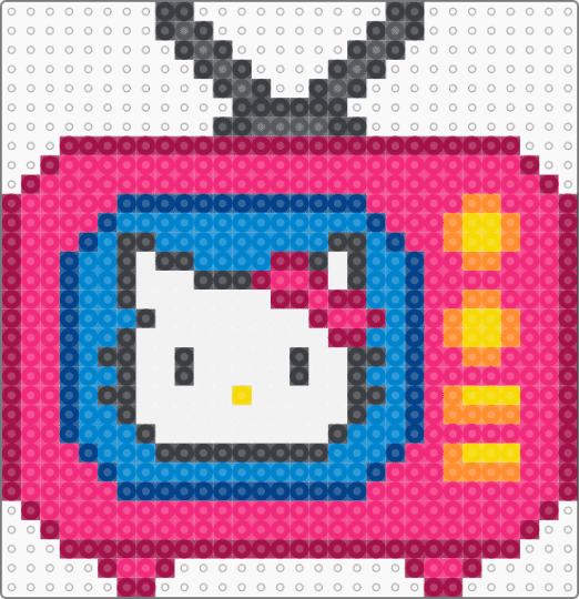 Hello Kitty TV - blue, cat, character, hello kitty, kawaii, pink, sanrio, tv