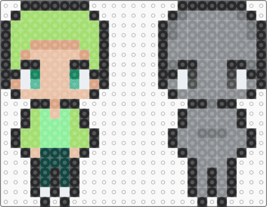 Character Charm Base - base, character, charm, gray, head, silhouette, starter