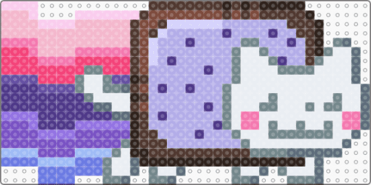 Omnisexual Nyan Cat - brown, gray, meme, nyan, nyan cat, omni, omnisexual, pink, poptart, pride, rainbow