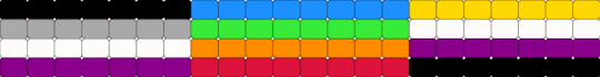 same thing but smaller - colorful, orange, red