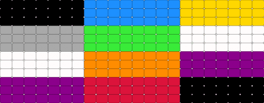 Asexual, Panromantic, Non-binary - colorful, green, pink