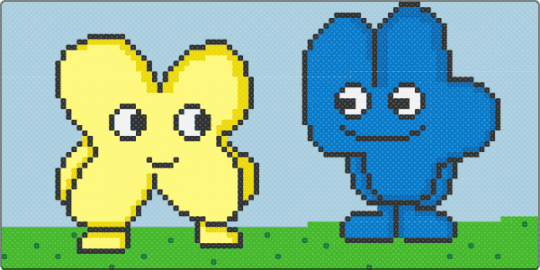 4 and X - light blue