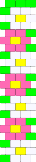 flower - pink,green