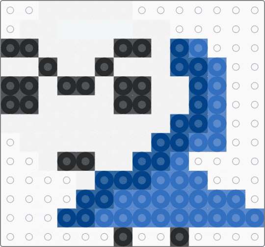 Fanny but smaller - blue, white