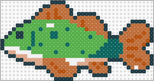 Fish - tan,green,fish,green fish