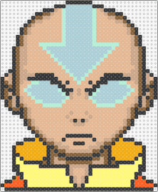 avatar state aang - aang,avatar,character,portrait,anime,tv show,tan,light blue,yellow