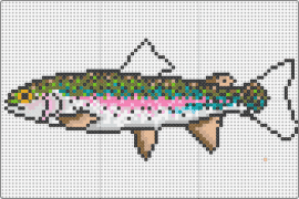 rainbow trout - trout,rainbow,fish,animals