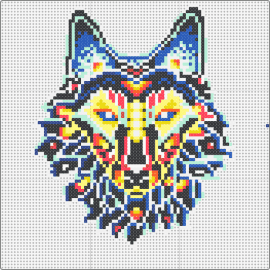 wolf 2 - wolf,colorful,animals