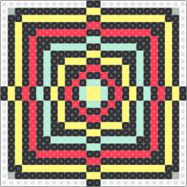 random - geometric,hypnotic,trippy,colorful,panel,red,yellow,black